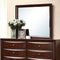 Mirrors Decorative Mirrors - 39" X 1" X 35" Espresso And Clear Glass Mirror HomeRoots