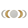 Mirrors Decorative Mirrors - 5.5" X 0.5" X 10" Antique Gold Metal Glass Wall Mirror HomeRoots