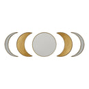Mirrors Decorative Mirrors - 5.5" X 0.5" X 10" Antique Gold Metal Glass Wall Mirror HomeRoots