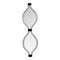 Mirrors Decorative Mirrors - 8.27" X 0.98" X 28.35" White Wood Mdf Mirror Metal Wall Mirror HomeRoots