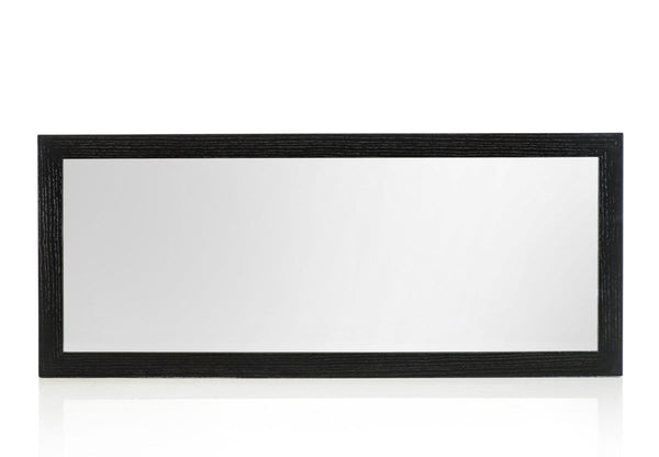 Mirrors Full Length Mirror - 20" Black MDF and Glass Mirror HomeRoots