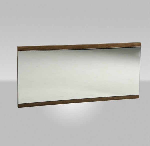 Mirrors Full Length Mirror - 24" Walnut Veneer and Glass Mirror HomeRoots