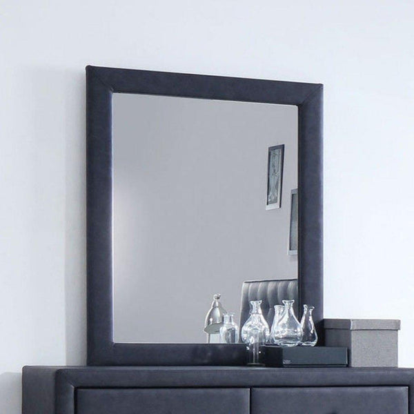 Mirrors Full Length Mirror - 28" X 36" 2-Tone Gray Wooden Mirror HomeRoots