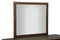 Mirrors Full Length Mirror - 35" Dark Aged Oak Wood and Glass Mirror HomeRoots