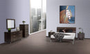 Mirrors Full Length Mirror - 39" Wenge MDF and Glass Mirror HomeRoots