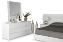 Mirrors Full Length Mirror - 39" White MDF, Steel, and Glass Mirror HomeRoots