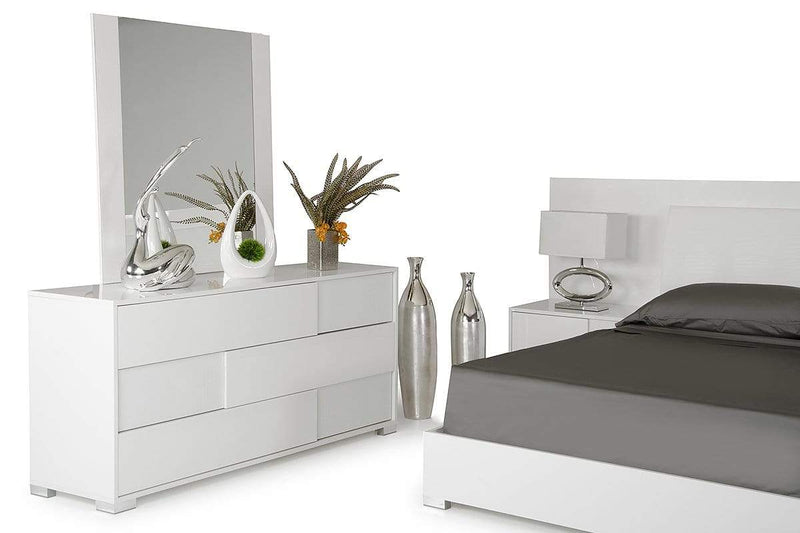 Mirrors Full Length Mirror - 39" White MDF, Steel, and Glass Mirror HomeRoots
