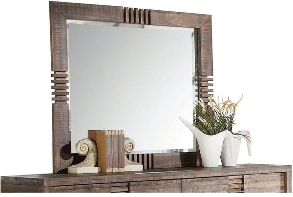 Mirrors Full Length Mirror - 44" X 2" X 39" Reclaimed Oak Mirror HomeRoots