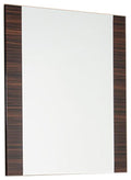 Mirrors Full Length Mirror - 45" Ebony MDF, Glass, and Veneer Mirror HomeRoots
