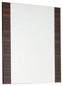 Mirrors Full Length Mirror - 45" Ebony MDF, Glass, and Veneer Mirror HomeRoots
