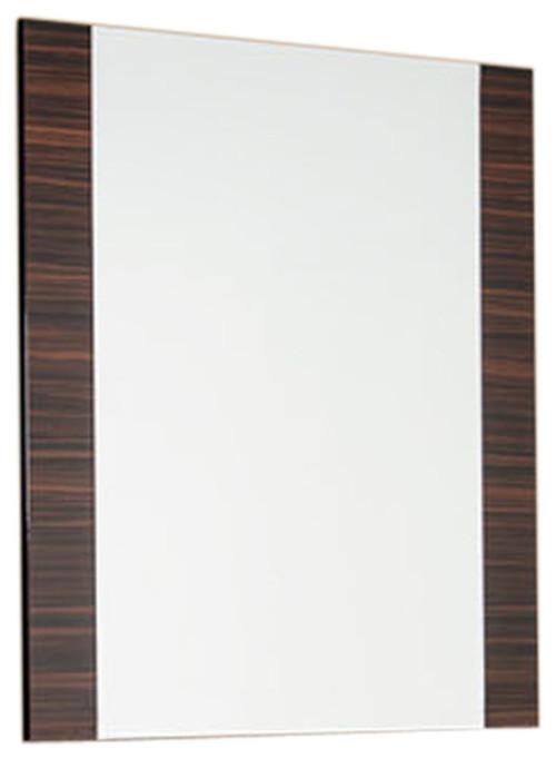 Mirrors Full Length Mirror - 45" Ebony MDF, Glass, and Veneer Mirror HomeRoots
