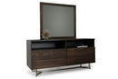Mirrors Full Length Mirror - Modern Dark Aged Oak Mirror HomeRoots