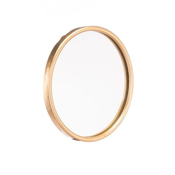 Mirrors Gold Mirror - 12" X 1" X 12" Small Simple Gold Mirror HomeRoots