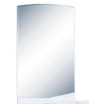 Mirrors Large Mirror - 43" Exquisite White High Gloss Mirror HomeRoots
