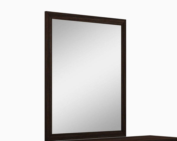 Mirrors Large Mirror - 43" Refined Wenge High Gloss Mirror HomeRoots