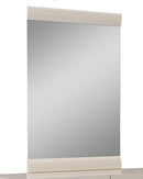Mirrors Large Mirror - 47" Refined Beige High Gloss Mirror HomeRoots