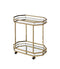 Mirrors Makeup Mirror - 27'.6" X 16'.6" X 31'.5" Mirror And Champagne Serving Cart HomeRoots