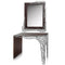 Mirrors Mirrors For Sale - 2" x 31.5" x 41" Brown & Silver, Honeycomb - Wall Mirror HomeRoots