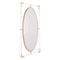 Mirrors Mirrors For Sale - 22.2" X 1.6" X 42.1" Rectangular Clear Mirror HomeRoots