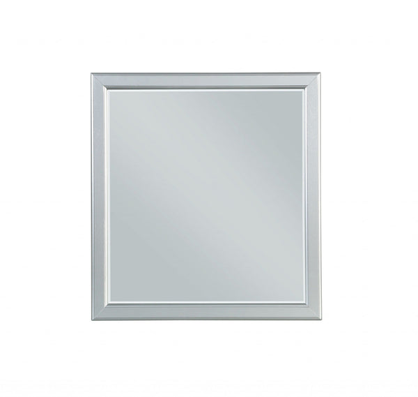 Mirrors Mirrors For Sale - 36" X 38" Platinum Wood Mirror HomeRoots