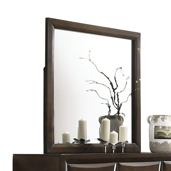 Mirrors Mirrors For Sale - 39" X 36" Walnut Wood Mirror HomeRoots