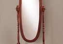 Mirrors Oval Mirror - 20" x 23" 59" Walnut, Oval Wood Frame - Mirror HomeRoots