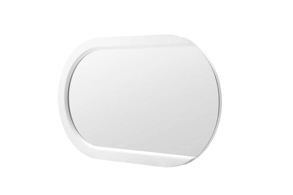 Mirrors Smart Mirror - 53" X 31" X 2" White Stainless Steel Mirror HomeRoots