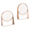 Mirrors Vanity Mirror - 19.9" X 3.9" X 21.3" 2 Pcs Gold Table Mirror HomeRoots