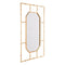 Mirrors Vanity Mirror - 23.2" X 1" X 34.3" Gold Bamboo Rectangular Mirror HomeRoots