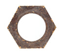Mirrors Vanity Mirror - 23.5" x 27" x 3.5" Bronze, Vintage Round, Hexagon Frame - Cosmetic Mirror HomeRoots