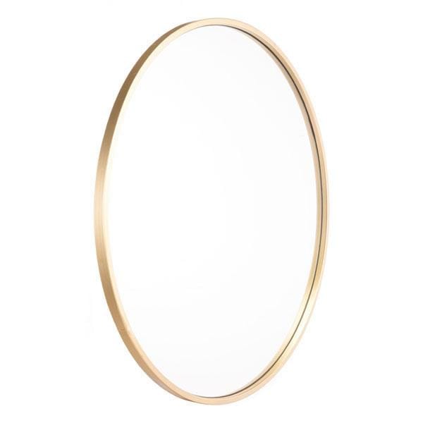 Mirrors Vanity Mirror - 24.2" X 1" X 24.2" Gold Eye Mirror HomeRoots