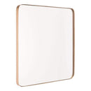 Mirrors Vanity Mirror - 24" X 1.2" X 23.8" Gold Square Metal Mirror HomeRoots