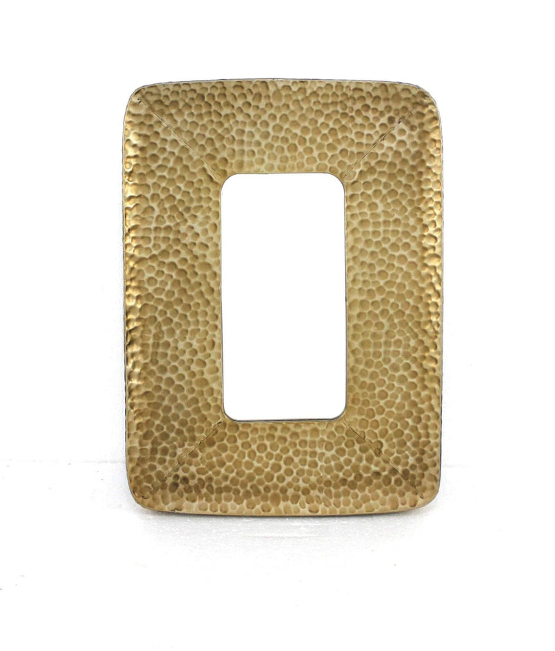 Mirrors Vanity Mirror - 27.5" x 20" x 1.75" Gold, Coastal Style, Cobbly, Cosmetic - Mirror HomeRoots