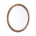 Mirrors Vanity Mirror - 27.6" X 1" X 27.6" Antique Steel Zero Mirror HomeRoots