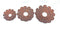 Mirrors Vanity Mirror - 31" x 31" x 3.5" Copper, 3 Piece, Vintage, Blooming Flower, Metal - Wall Mirror HomeRoots