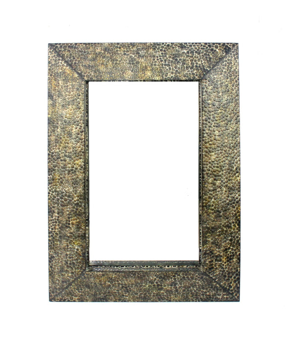 Mirrors Vanity Mirror - 34" x 48" x 4" Bronze, Gravel-Like, Mosaic Frame - Dressing Mirror HomeRoots