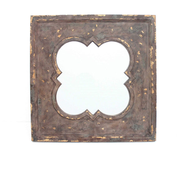 Mirrors Vanity Mirror - 36" x 36" x 1.75" Bronze, Vintage, Cosmetic With Quadrate Frame - Wall Mirror HomeRoots
