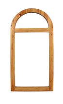 Mirrors Vanity Mirror - 4.75" x 23.75" x 1.25" Brown, Rustic With Minimalist Window Frame, Dressing - Mirror HomeRoots