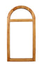 Mirrors Vanity Mirror - 4.75" x 23.75" x 1.25" Brown, Rustic With Minimalist Window Frame, Dressing - Mirror HomeRoots