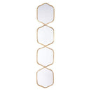 Mirrors Vanity Mirror - 9.1" X 0.6" X 43.3" Intriguing Gold Mirror With Twists And Turns HomeRoots