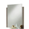 Mirrors Vertically Wooden Framed Mirror In Contemporary Style, Gray Benzara