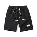 MISNIKI 2017 Hot Fashion Men Short Pants Summer Linen Men Shorts (Asian Size)-Black-XL-JadeMoghul Inc.