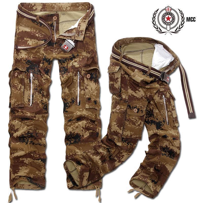 MISNIKI Good Quality Military Cargo Pants Men Hot Camouflage Cotton Men Trousers 7 Colors-sand Camouflage-28-JadeMoghul Inc.