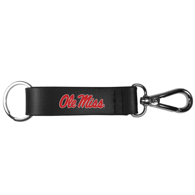 Mississippi Rebels Black Strap Key Chain-Key Chains-JadeMoghul Inc.