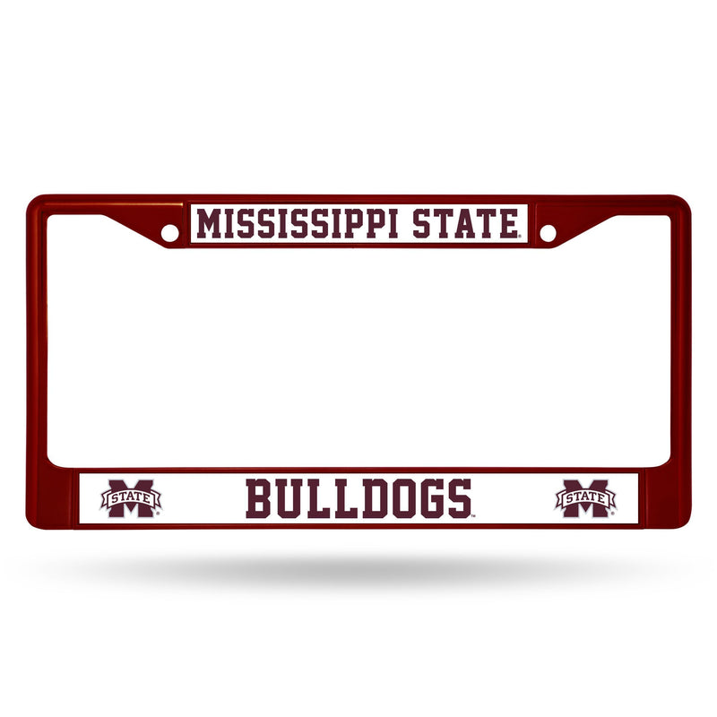 Lexus License Plate Frame Mississippi State Maroon Colored Chrome Frame