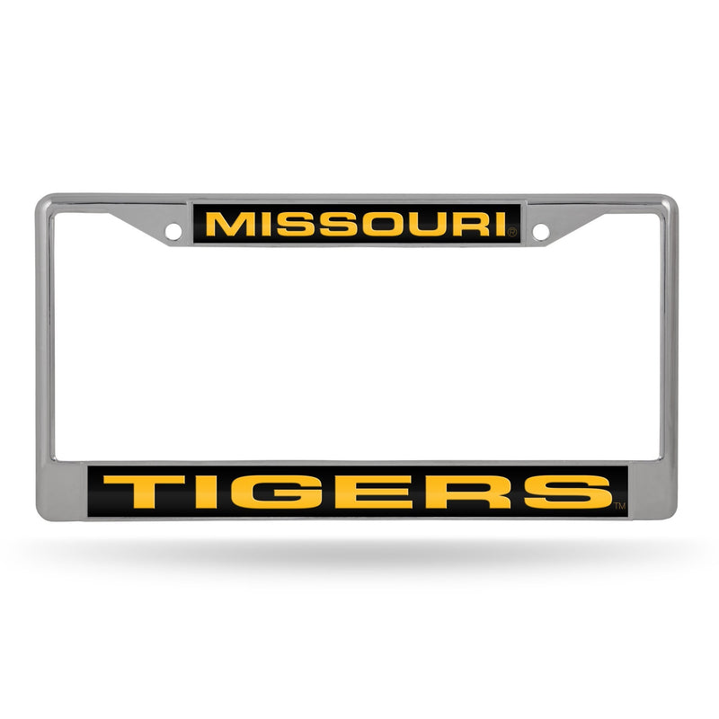 Mustang License Plate Frame Missouri Laser Chrome Frame