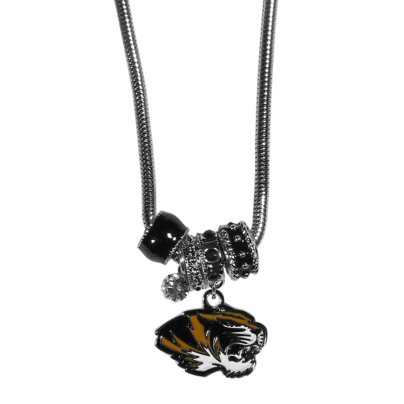 Missouri Tigers Euro Bead Necklace-NCAA,Missouri Tigers,Jewelry & Accessories-JadeMoghul Inc.