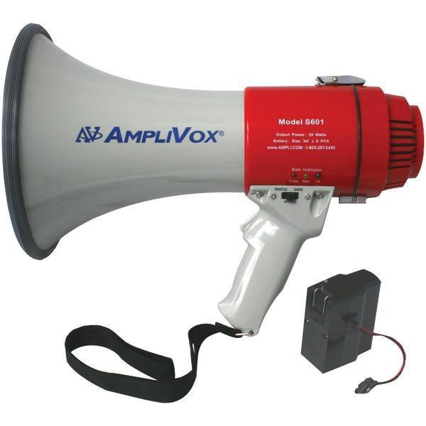 Mity-Meg 15-Watt Megaphone (Bundled with rechargeable battery)-PA Systems, Hailers & Megaphones-JadeMoghul Inc.