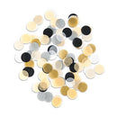 Mixed Metallics Jumbo Party Tissue Confetti - Gold, Silver, Black (Pack of 1)-Celebration Party Supplies-JadeMoghul Inc.