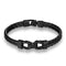 MKENDN High quality Retro Bracelets Fashion Jewelry Leather Bracelet Men Wristband Bracelets For Women Best Gift Pulsera-Black-JadeMoghul Inc.